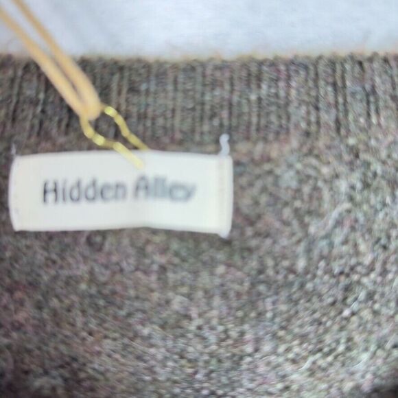 Hidden Alley Sweater‎ NWT Women’s S Gray Blue Knit Mohair Wool Blend Abstract - Picture 6 of 13
